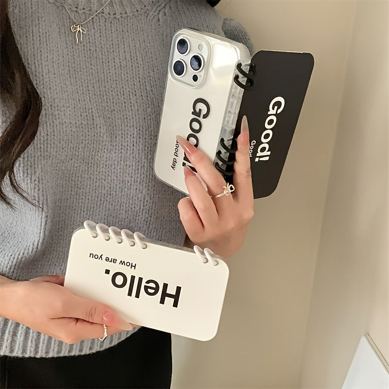 Creative Flip Notebook Style Phone Case for English Letters, Compatible with Iphone Models 16/16Plus/16Pro/16Promax/15/15Plus/15Promax/14/14Plus/14Pro/14Promax, 13/13Pro/13Promax, 12/12Pro/12Promax, 11/11Pro Max.